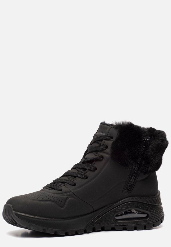 Skechers Uno Rugged - Fall Air Dames Veterboots - Zwart - Maat 36