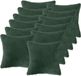 vidaXL - Kussensloop - 12 stuks - HEERLEN - Donkergroen - 50 x 50 cm - Bouclé