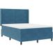 Prolenta Maison Exclusive Lit boxspring exclusif avec éclairage LED bleu, dimensions 140 x 200 cm, revêtement en velours