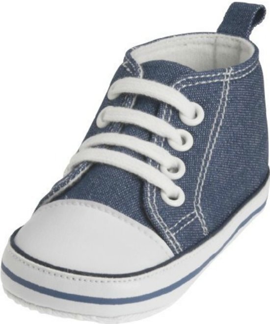 Playshoes sneakers uni jeans blauw