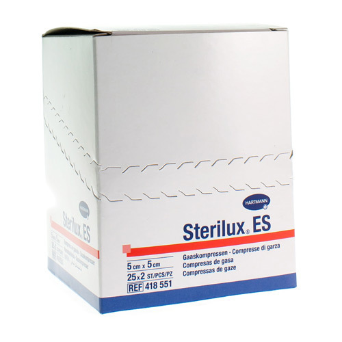 Sterilux ES kompressen 5cmx5cm 8 lagen 50 stuks