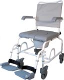 Drive Medical siège de douche - Assise de douche - Aussi un fauteuil de toilette - Gris / Blanc