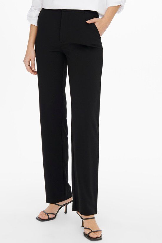JDY JDYGEGGO STRAIGHT PANT JRS NOOS Women's Trousers - Size XL X 30 - Black