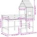 vidaXL Hoogslaper bedframe Wasbruin 90 x 190 cm Massief grenenhout