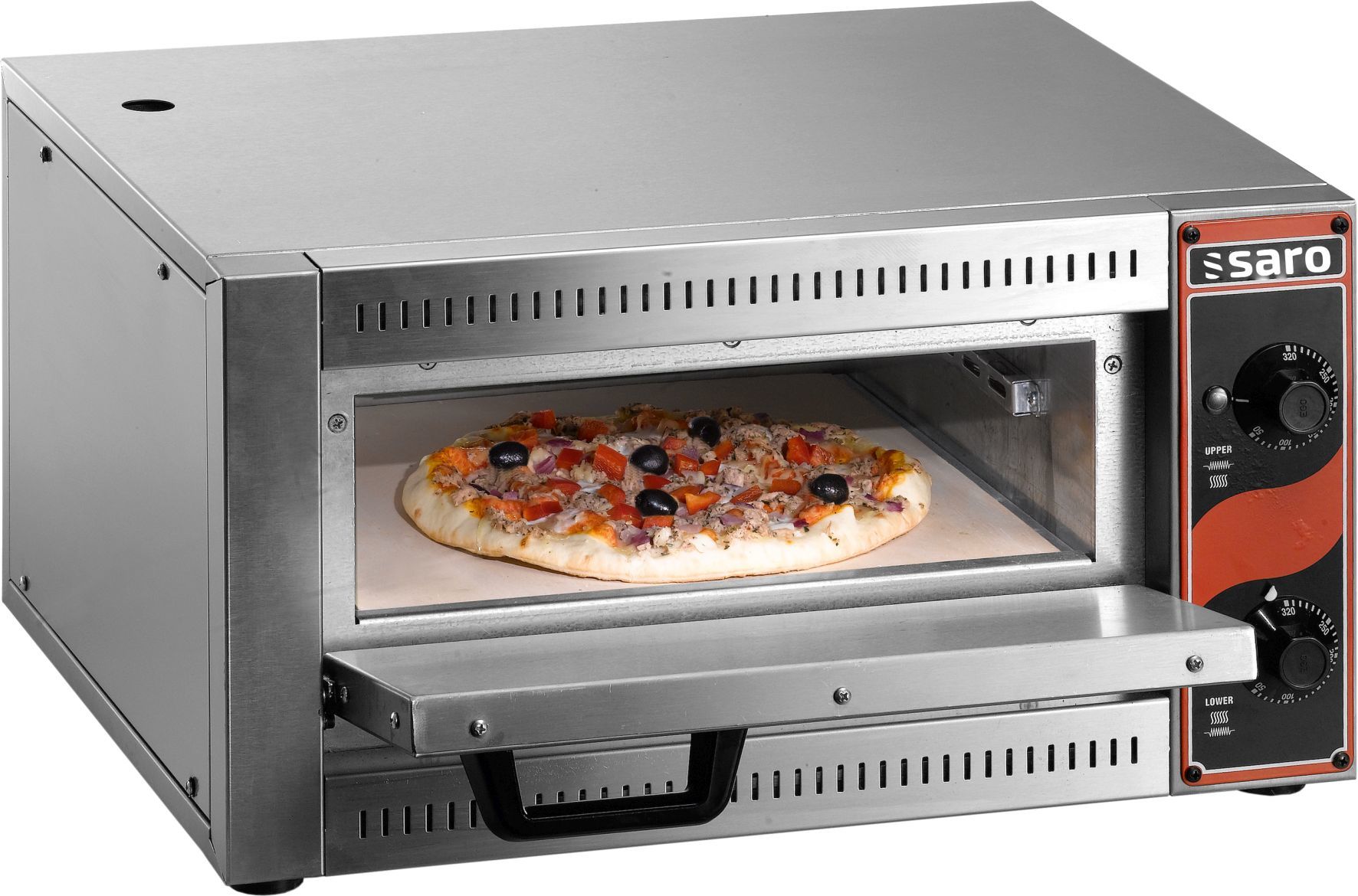 Saro PALERMO 1 Pizza Oven - 1 Pizza, 33cm, 2500W, Stainless Steel