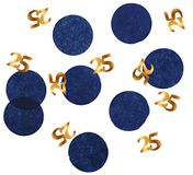 Folat Confetti elegant blauw 25 jaar - 25 gram kleur (66325)