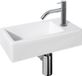 Differnz Hura Fonteinset - Toiletfontein van Keramiek - Gebogen Kraan in Chroom