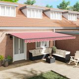 Prolenta Maison Exclusive - Elektrisch zonnescherm met LED-verlichting en sensor, 5 x 3,5 meter