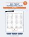 Big Print Number Search: Vol. 7, 100 Large Print Number Search Puzzles for Adults & Seniors, One Per Page, with Solutions