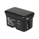 RealPower TravelCharge-4k Chargeur USB sans fil universel noir, intérieur, extérieur