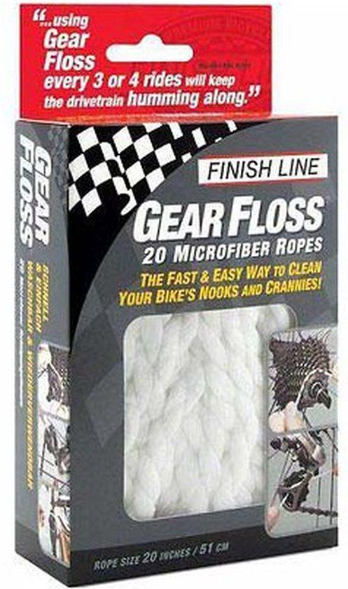 Finish Line Gear Floss - reinigingsdraadjes voor cassette en kettingblad