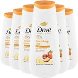 Dove Shower Gel Advanced Care Nourishing Care - 6 x 225 ml - Voordeelverpakking