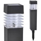 Sanico Martin Serie - Solar Tuinlamp LED Zwart - 40cm - Met Schemersensor