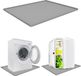Unyqoos® Gris tapis de protection en silicone avec bord surélevé pour mini-réfrigérateurs et appareils