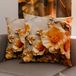 PETTI Artigiani Italiani - Paar kussenslopen 50 x 50 cm van microvezel, decoratief kussen voor slaapkamer, bank, woonkamer, set van 2 kussenslopen, bloemenpatroon 06 17, 100% Made in Italy