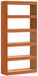 vidaXL Boekenkast wasbruin 80 x 30 x 167,5 cm massief grenenhout