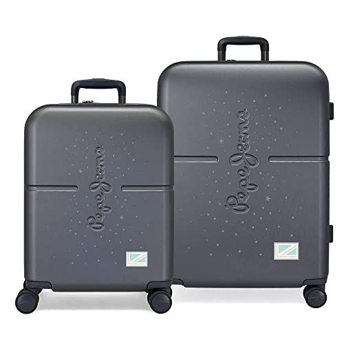 Pepe Jeans Jane kofferset blauw 55/70 cm