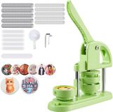 Vevor Button Machine Button Making Machine 58 mm Ronde 100 Button Onderdelen Groene Pinmaker