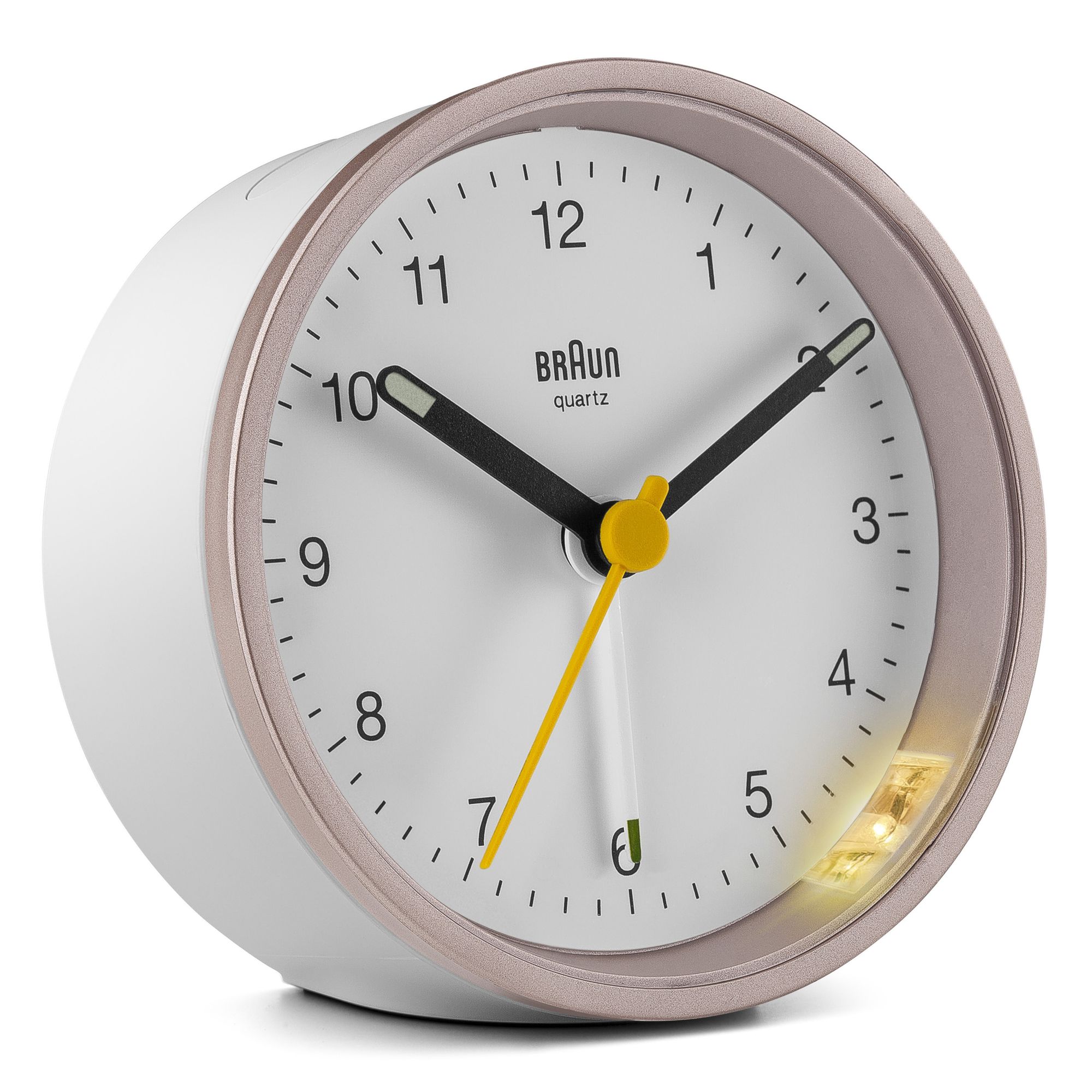 Braun BC12PW - Wekker - Roze, Wit - Analoog - Stil uurwerk