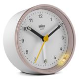 Braun BC12PW - Wekker - Roze, Wit - Analoog - Stil uurwerk
