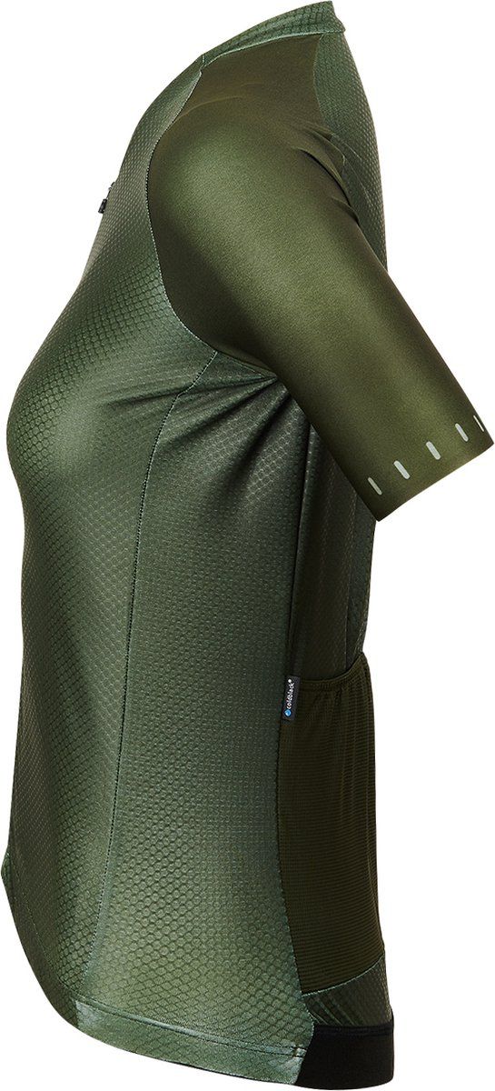 Bioracer Icon Coldblack Fietsshirt voor Dames - Groen - Maat L