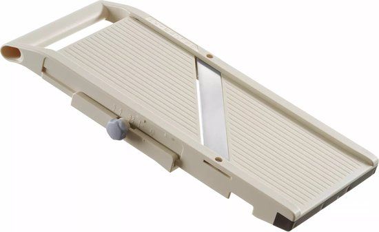 HENDI Japanse mandoline – verstelbare snijdikte – brede snijoppervlak – met vingerbeschermer – 380x180x45 mm