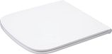 Unyqoos® Toiletzitting rectangulaire, Duroplast – Softclose & Quick-Release, bevestiging aan de bovenkant, afneembaar, geschikt tot 300 kg, Blanc