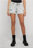 Urban Classics Destroyed Denim Korte broek W32 Zilverkleurig
