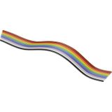 BKL Electronic 10120161 platte bandkabel rastermaat: 1.27mm 26 x 0.08mm² bont per meter