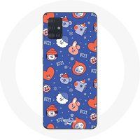 Maniacase Samsung Galaxy A51 5G BTS Bangtan Sonyeondan BT21 Kerstmis 2023 Hoesje
