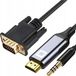Co2 VGA naar HDMI Kabel met Audio Jack 3,5 - 3 meter