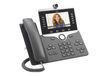 Cisco 8865 IP telefoon Houtskool 5 regels Wifi