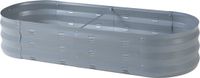 casa.pro Plantenbak Alfedena 129x50x25 cm ovaal antraciet