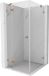 Mexen Lunar cabine de douche battante gauche 90 x 90, transparent, cuivre brossé - 834-090-090-65-00-L
