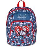 Seven Minnie schoolrugzak met dubbel vak, blauw, tas voor drinkfles, 29 liter, basisschool, meisjes, Blauwe Denim, Blu Denim, Casual