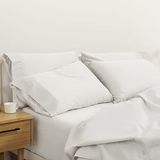 Casper Slaap Percale Bladenset, Koningin, Wit