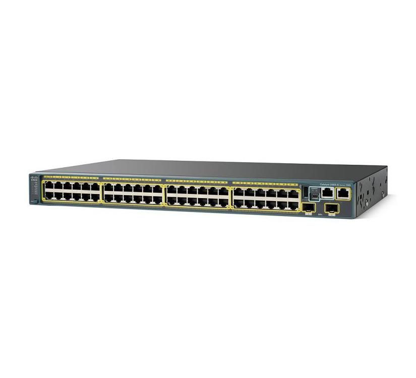 Cisco Catalyst 2960-S WS-C2960S-48LPD-L Switch - Zwart
