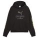 PUMA Sport Boxy Graphic fleece hoodie voor Heren, Zwart, Maat M