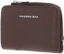 MANDARINA DUCK Leren portemonnee Mellow Wallet Milk Chocolate donkerbruin