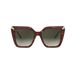 Bvlgari Bv40002i Lunettes de soleil femme havane papillon marron 55mm
