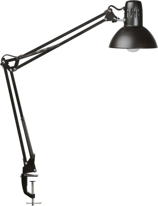 MAULstudy LED Bureaulamp - Tafelklem - Zwart - E27 - 850 lm - 4000K