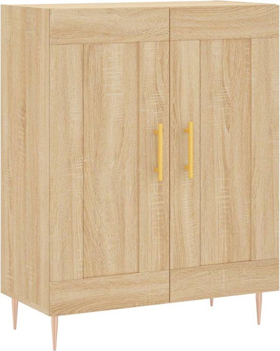 vidaXL Dressoir Sonoma Eiken Hout 69,5x34x90 cm