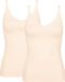 Sloggi GO Spaghetti Top - 2-pack - Ecru - Women - S