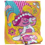 TROLLS Sing It Loud Poppy Silky Touch Super Zachte Sprei Deken 152 x 127 cm