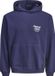 JACK&JONES JORNORREBRO TYPO BACK SWEAT HOOD SN JNR Garçons Sweat à capuche Océan Caverne 164