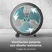 Merkloos / Sans marque Industriële Vloerventilator - Industriële Ventilator - Werkplek Koelen - Grote Diameter - 76 cm - Zwart