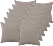 vidaXL Kussensloop 12 stuks HEERLEN Lichtgrijs 50 x 50 cm Bouclé