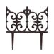 Esschert Design Panneau de clôture décoratif en fonte marron 265 mm x 280 mm x 10 mm