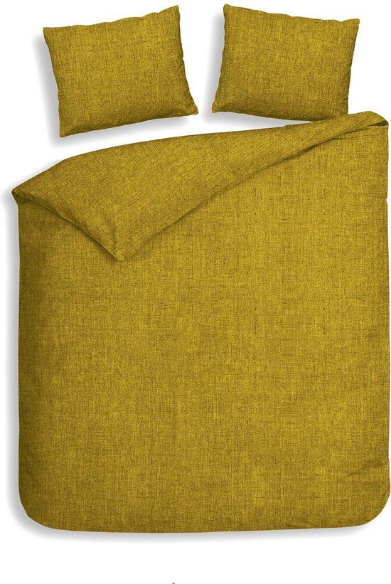 Heckett & Lane Flanel Dekbedovertrek Franela - Sunset Gold - 240x200/220 cm