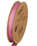 Halbach Seidenbänder Premium ripslint, breedte: 13 mm lengte: 25 m, duurzaam cadeaulint van gerecycled polyester, ideaal als lint, kleur: donkerroze
